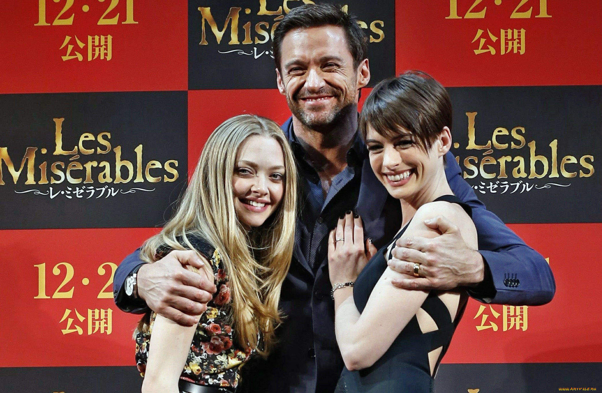 , , anne, hathaway, hugh, jackman, amanda, seyfried